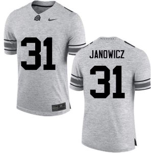 Men's Ohio State Buckeyes #31 Vic Janowicz Gray Nike NCAA College Football Jersey Best ATI4144KA